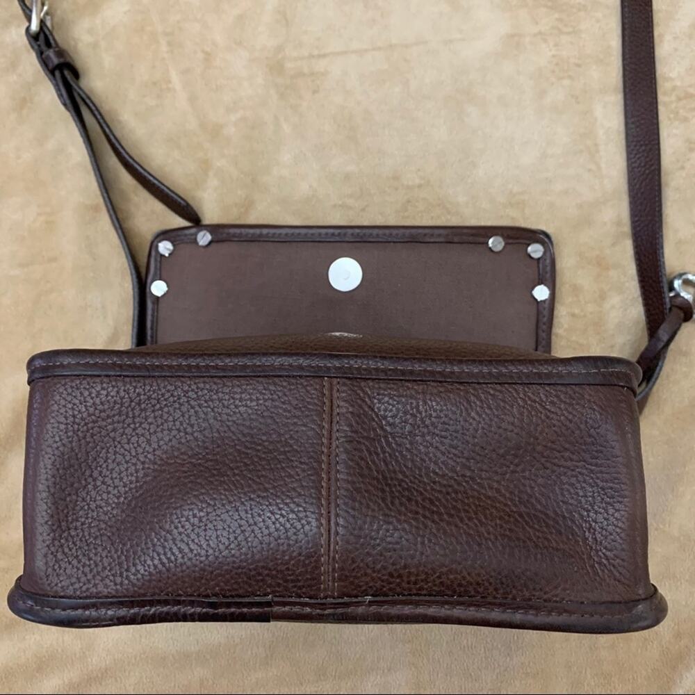Brighton Vintage Woven Crossbody Flap Purse 9 x 7 - Picture 6 of 15